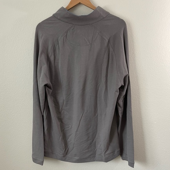 English Laundry Mockneck Half Zip Grey Sweater in Size L - Picture 3 of 13